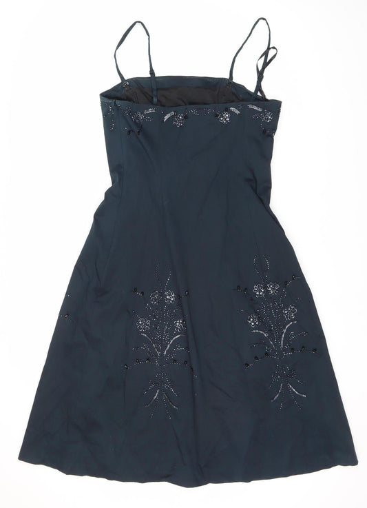 Coast Women's Blue A-Line Party Dress Size 14