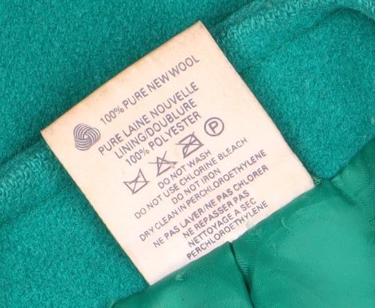 Alexon Women's Green Mid-Length Wool Coat Size 14