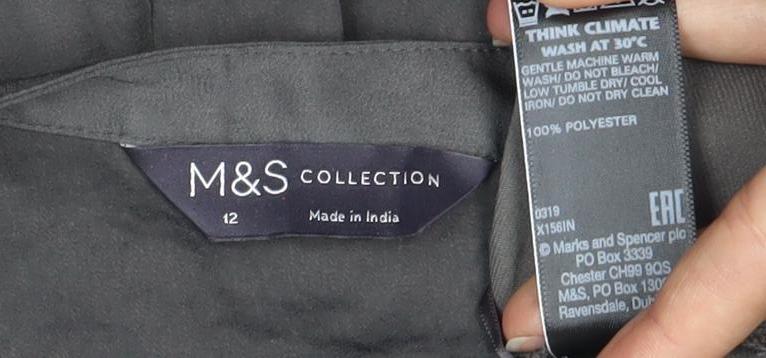Womens UK Size 14 Marks and Spencer Grey Basic Blouse