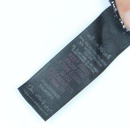 Marks and Spencer Women’s Black Stripe Pencil Skirt Size 12