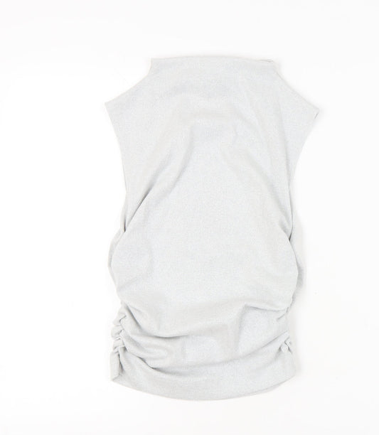 Womens UK Size 10 Marks and Spencer Grey Basic T-Shirt