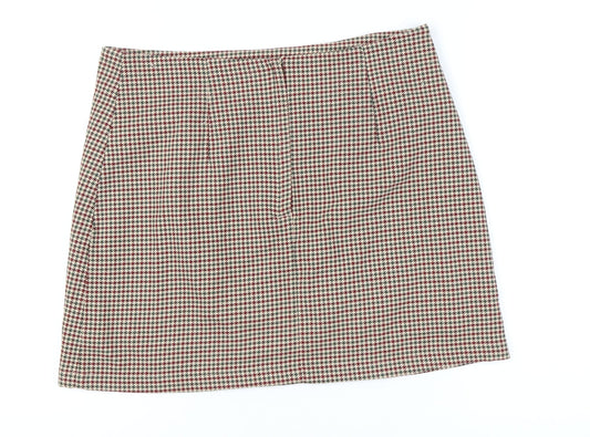 Monki Women's Multicoloured Check Skirt 16