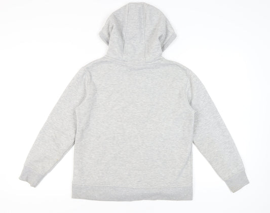 Womens UK Size 10 LA Gear Grey Pullover Hoodie