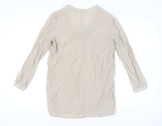 Womens UK Size 12 COS Beige Basic Blouse