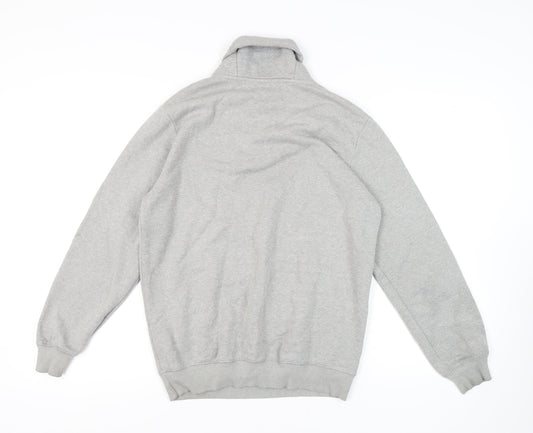 Mens UK Size M Cotton Traders Grey Pullover Sweatshirt