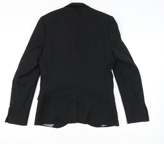 Topman Men's Black Skinny Blazer, 38 Chest