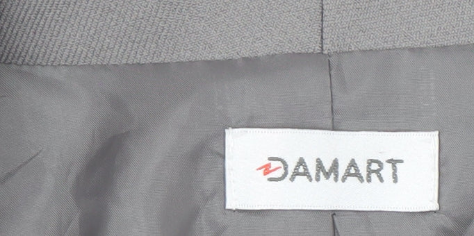Damart Women's Grey Blazer, Size 20, Notch Lapel