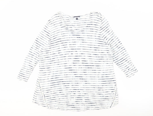 Womens UK Size 18 DASH White Basic T-Shirt