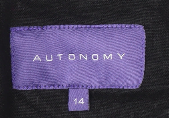 Autonomy Women's Black Linen Blazer Size 14