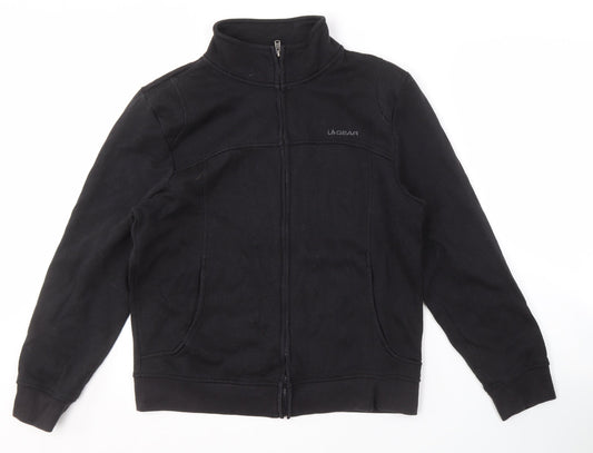 Additional front view of LA Gear Women's Black Full Zip Jacket, size 14