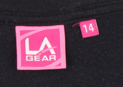 LA Gear Women's Black Full Zip Jacket Size 14