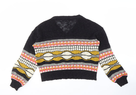 Womens UK Size S NEXT Multicoloured Pullover Jumper