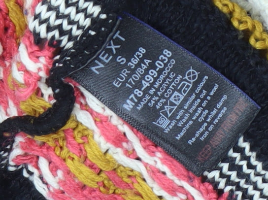 Womens UK Size S NEXT Multicoloured Pullover Jumper