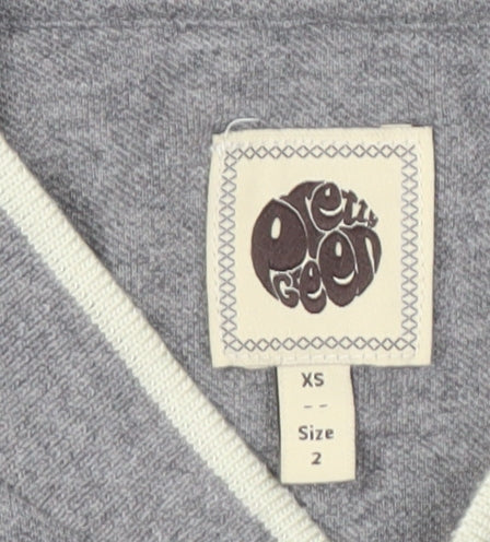 Pretty Green Men's Grey XS Short Sleeve Polo Shirt