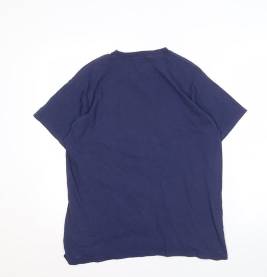 New Balance Men's Blue Graphic Print T-Shirt L