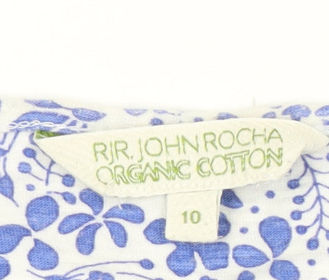 Womens UK Size 10 RJR John Rocha Blue Basic Blouse