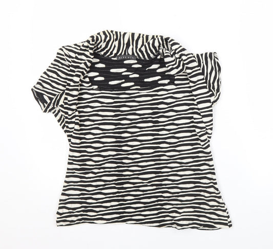 Womens UK Size L Alex & Co. Black Basic Blouse