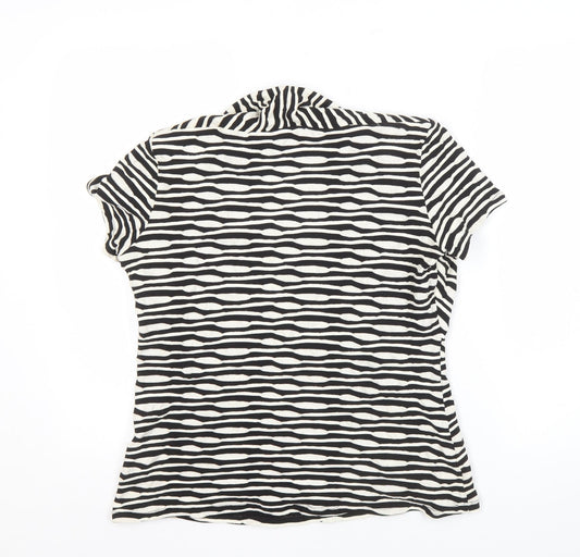 Womens UK Size L Alex & Co. Black Basic Blouse