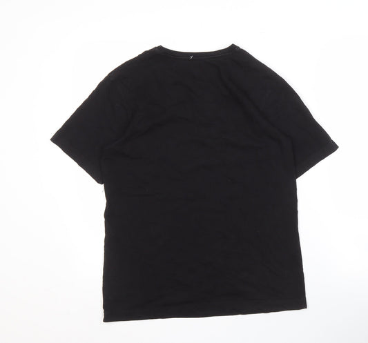 Unisex Adults UK Size 14 Billabong Black Basic T-Shirt