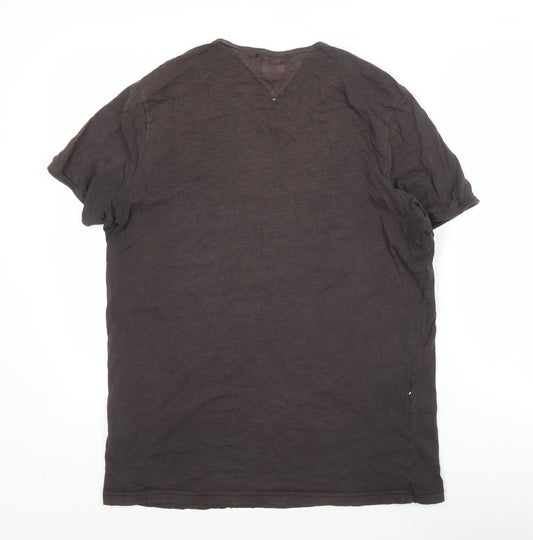 Mens UK Size L Hilfiger Denim Black T-Shirt