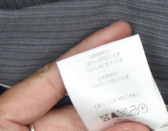Mens UK Size 44 Jeff Banks Regular Grey Suit Jacket