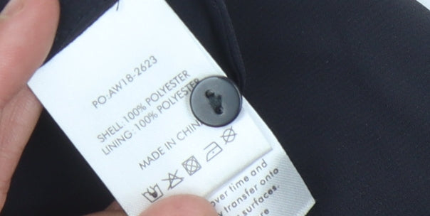 Hush Women's Black V-Neck Blouse Size 8 Polyester