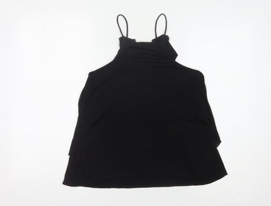 Womens UK Size 8 River Island Black Camisole Tank