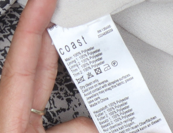 Coast Women's Multicoloured Fit & Flare Dress Size 6