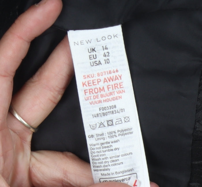 New Look Women's Black Cropped Blazer UK 14