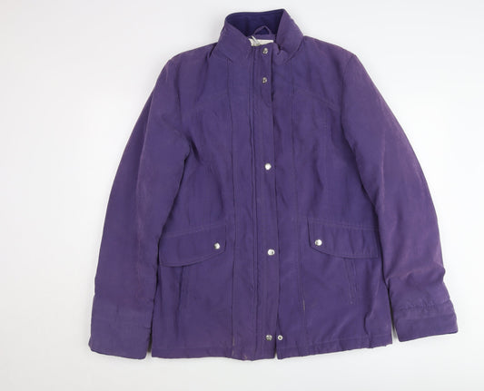 EWM Women's Purple Mid-Length Jacket Size 12