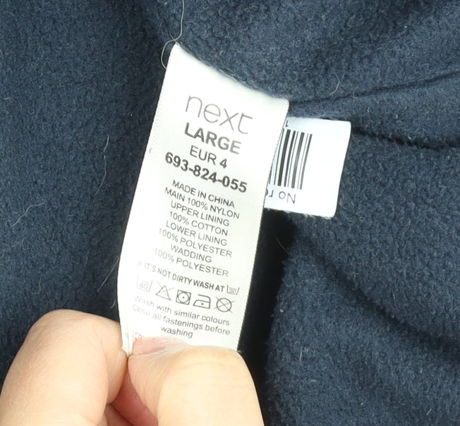 Mens UK Size L NEXT Blue Windbreaker Coat