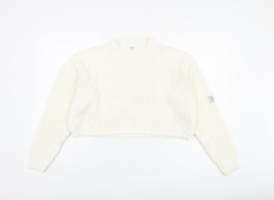 Womens UK Size XS Urban Outfitters White Pullover Jumper