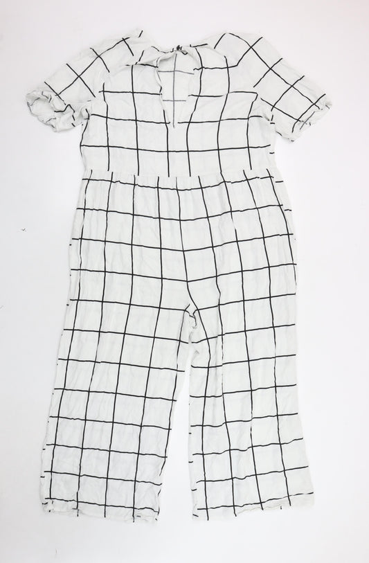 Womens UK Size 12 ASOS DESIGN One-Piece White Jumpsuit