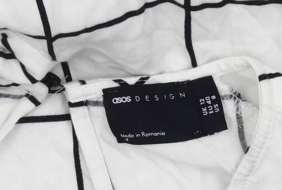 Womens UK Size 12 ASOS DESIGN One-Piece White Jumpsuit