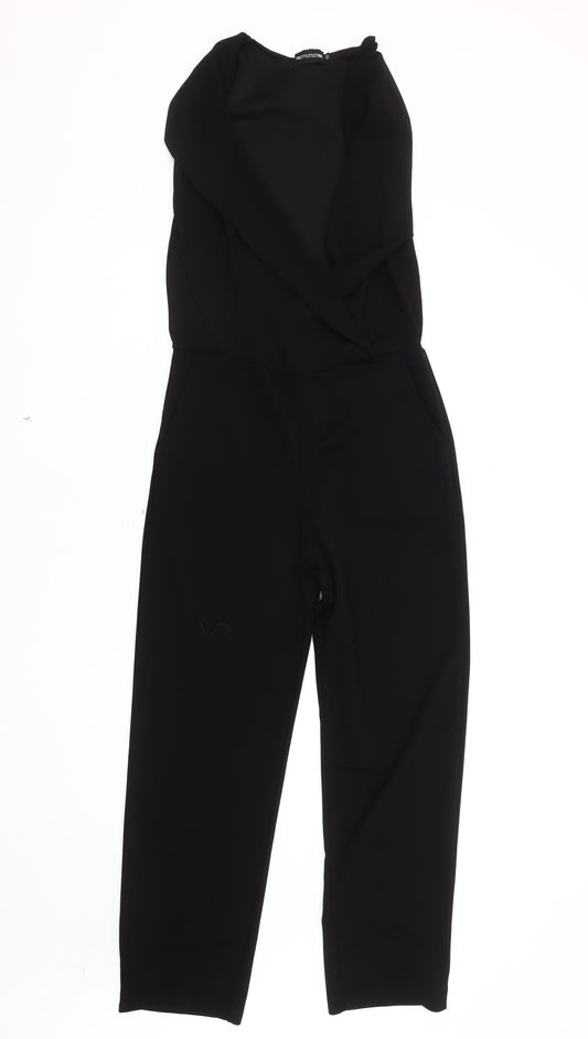 Womens UK Size 10 PRETTYLITTLETHING One-Piece Black Jumpsuit