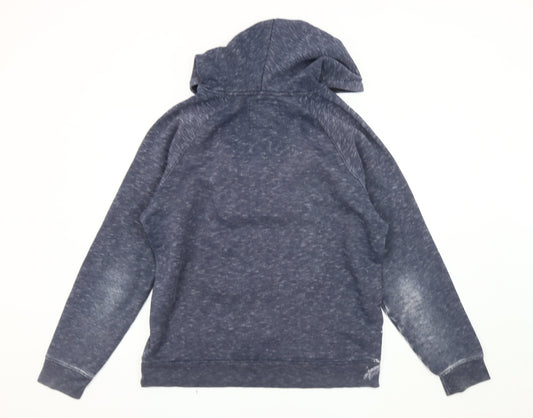 Mens UK Size L Hollister Blue Pullover Hoodie