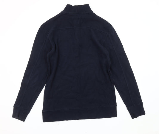 Wolsey Men's Blue 1/4 Zip Sweatshirt - Medium