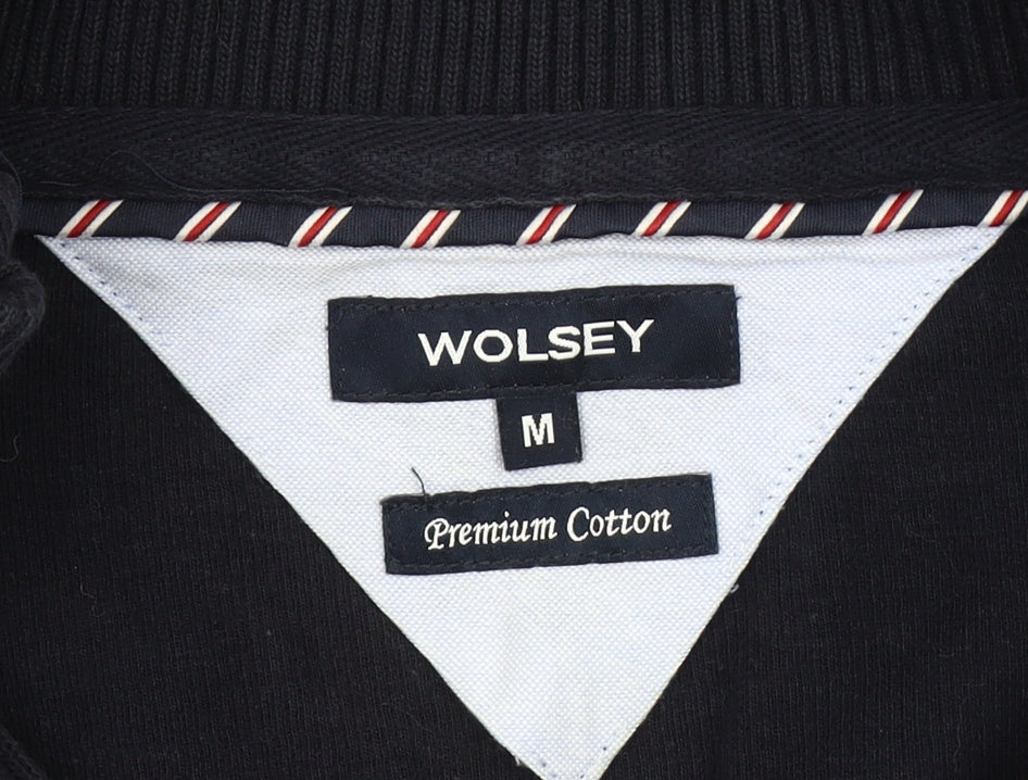 Wolsey Men's Blue 1/4 Zip Sweatshirt - Medium