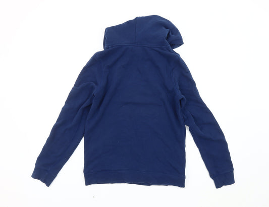 Adidas Women's Blue Pullover Hoodie, Size 12, Logo Style