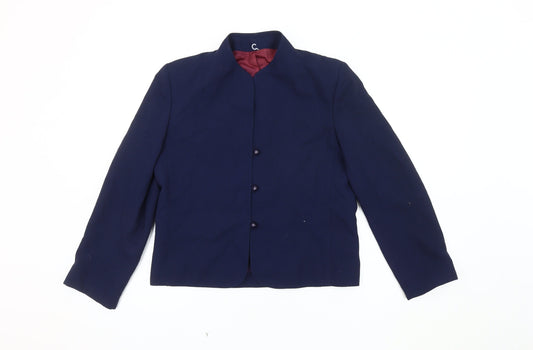 Pandora Women's Blue Blazer, Size 14, Lined, Classic Fit
