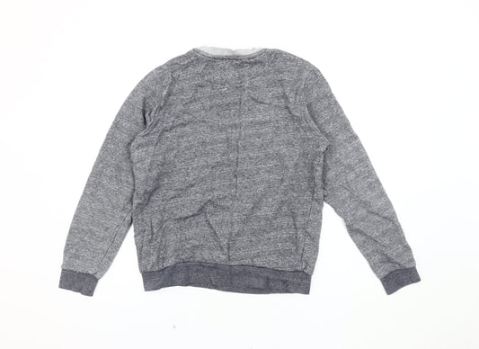 Mens UK Size S River Island Grey Pullover Sweatshirt