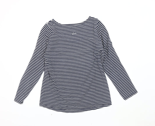 Womens UK Size 12 Joules Blue Jersey T-Shirt