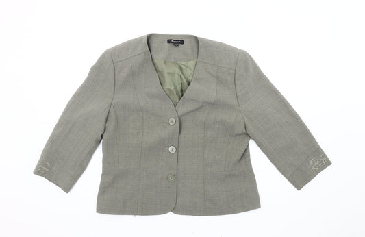 Brandtex Women's Grey Blazer Size 12