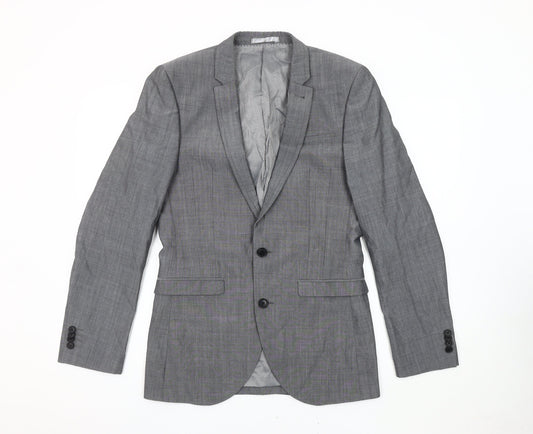 Next Men's Grey Suit Jacket 36R Formal