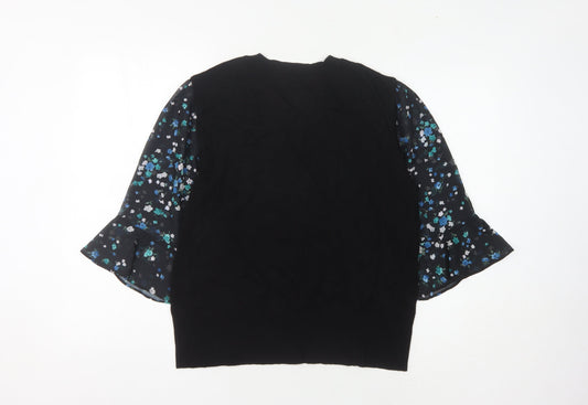 Womens UK Size L Oasis Black Pullover Jumper