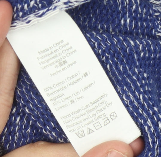 Womens UK Size S J.CREW Blue Pullover Jumper