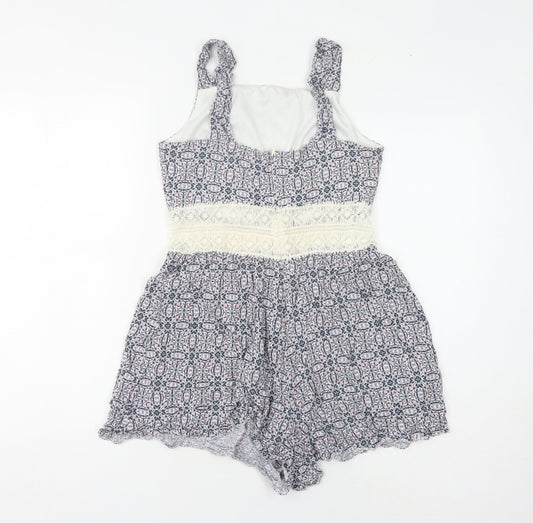 Miss Selfridge Women's Floral Playsuit Size 10 Petites