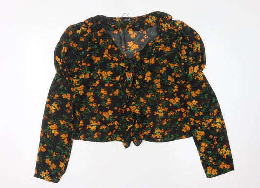 Womens UK Size 12 Nasty Gal Multicoloured Blouse