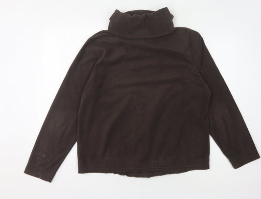 Hawkshead Women's Brown Roll Neck Sweatshirt Size 18