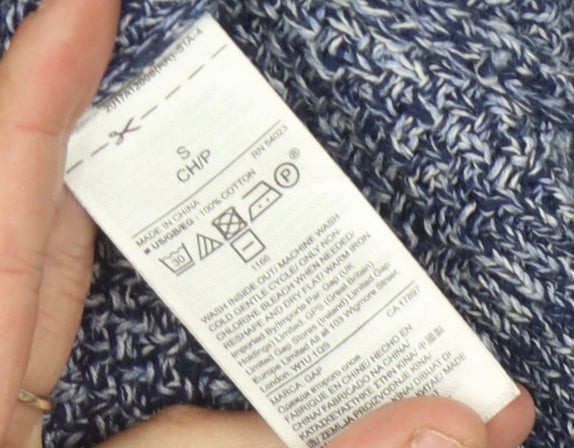 GAP Women's Blue Knit Open Front Cardigan - Size S